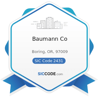 Baumann Co - SIC Code 2431 - Millwork