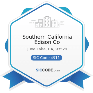 Southern California Edison Co - SIC Code 4911 - Electric Services
